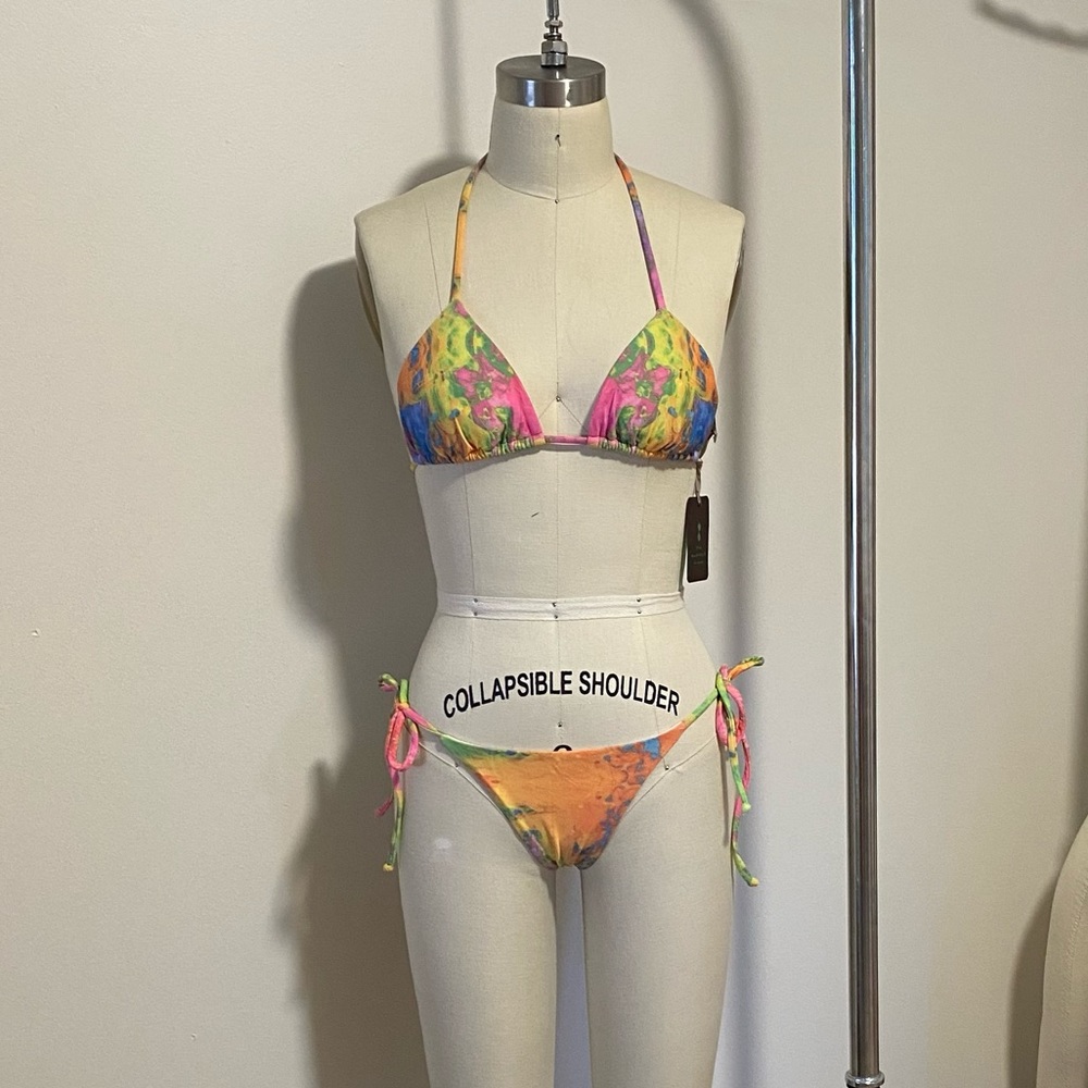 Bright String Bikini 💛💚💜